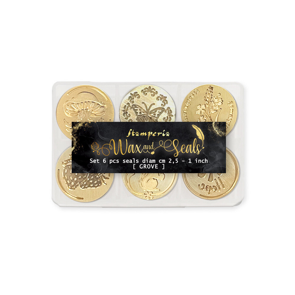 Stamperia Hidden Grove Set of 6 Seals (WAXSL04) Stamperia Hidden Grove Set of 6 Seals (WAXSL04)