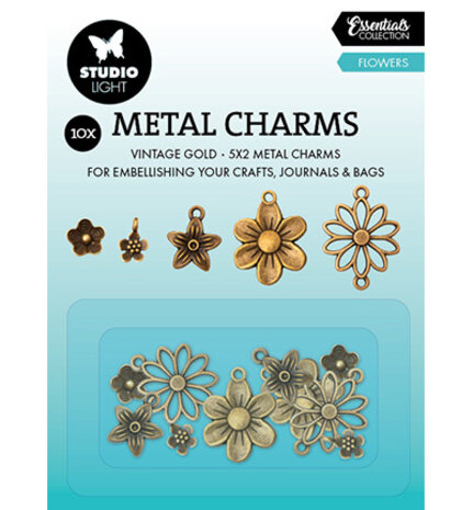 Studio Light Consumables Metal Charms Flowers (SL-CO-CHARM01) Studio Light Consumables Metal Charms Flowers (SL-CO-CHARM01)