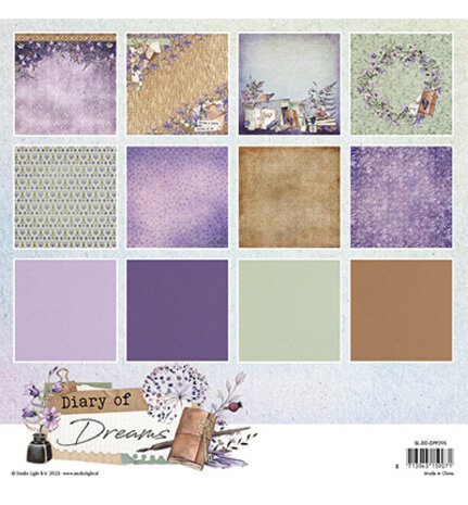 Studio Light Diary of Dreams 8x8 Inch Background Paper Pad (SL-DD-DPP295) Studio Light Diary of Dreams 8x8 Inch Background Paper Pad (SL-DD-DPP295)