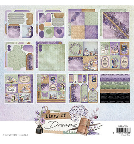 Studio Light Diary of Dreams 8x8 Inch Mixed Paper Pad (SL-DD-MPP296) Studio Light Diary of Dreams 8x8 Inch Mixed Paper Pad (SL-DD-MPP296)
