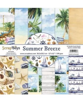 ScrapBoys Summer Breeze 12x12 Inch Paper Set (SUBR-08) ScrapBoys Summer Breeze 12x12 Inch Paper Set (SUBR-08)