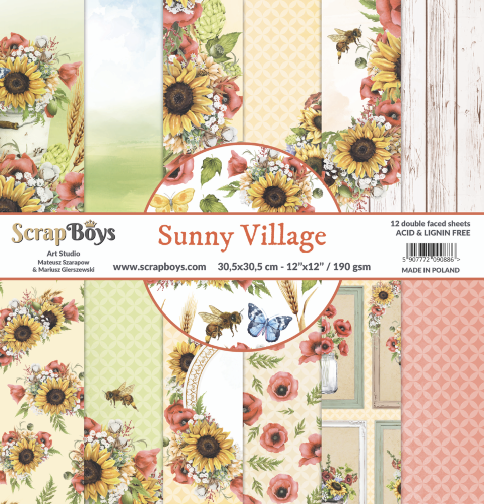 ScrapBoys Sunny Village 12x12 Inch Paper Set (SUVI-08) ScrapBoys Sunny Village 12x12 Inch Paper Set (SUVI-08)