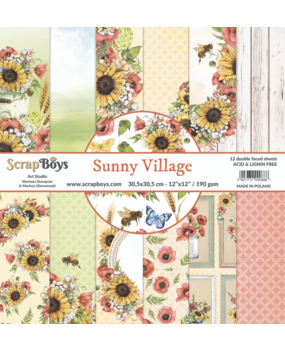 ScrapBoys Sunny Village 12x12 Inch Paper Set (SUVI-08)