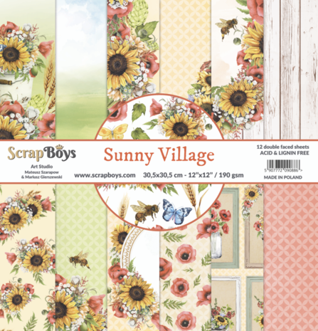 ScrapBoys Sunny Village 12x12 Inch Paper Set (SUVI-08) ScrapBoys Sunny Village 12x12 Inch Paper Set (SUVI-08)