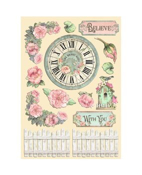 Stamperia House of Roses Wooden Shapes A5 (KLSP181)