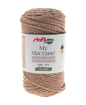 Stafil Macramé Cordy Glitter Camel (108064-04)