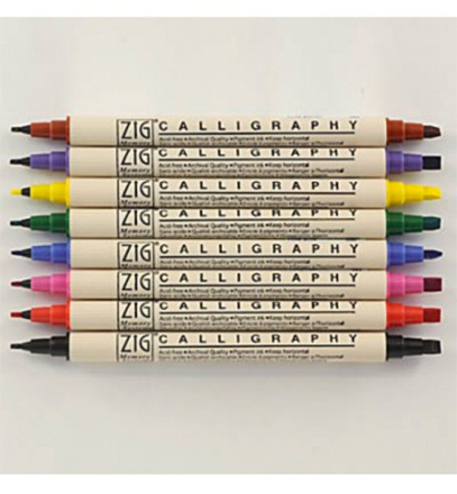 ZIG Calligraphy Set 8 Colors (MS-3400/8V) ZIG Calligraphy Set 8 Colors (MS-3400/8V)