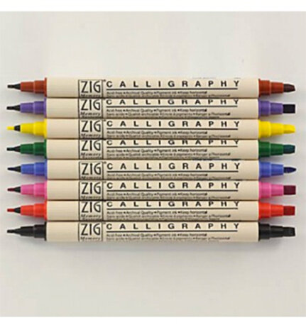 ZIG Calligraphy Set 8 Colors (MS-3400/8V) ZIG Calligraphy Set 8 Colors (MS-3400/8V)