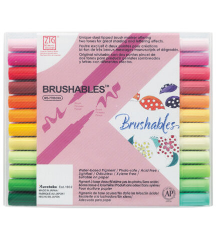 ZIG Brushables Set 24 Colors (MS-7700/24V) ZIG Brushables Set 24 Colors (MS-7700/24V)