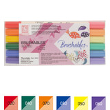 ZIG Brushables Set 6 Vivid Colors (MS-7700/6VVI)