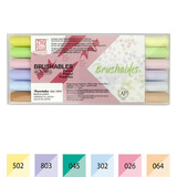 ZIG Brushables Set 6 Pastel Colors (MS-7700/6VPA)