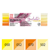 ZIG Brushables Set 4 Yellow Colors (MS-7700/4VYE)