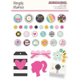 Simple Stories Crafty Babe Decorative Brads (24312)