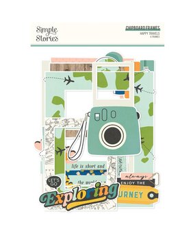 Simple Stories Happy Travels Chipboard Frames (24422) Simple Stories Happy Travels Chipboard Frames (24422)