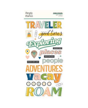 Simple Stories Happy Travels Foam Stickers (24423)