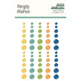 Simple Stories Happy Travels Glossy Enamel Dots (24425)