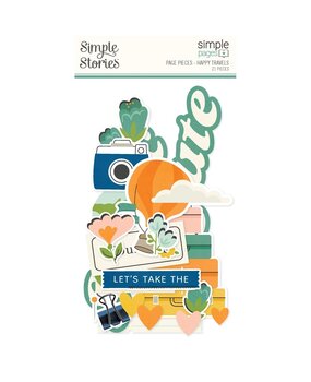 Simple Stories Happy Travels Simple Pages Pieces (24426) Simple Stories Happy Travels Simple Pages Pieces (24426)