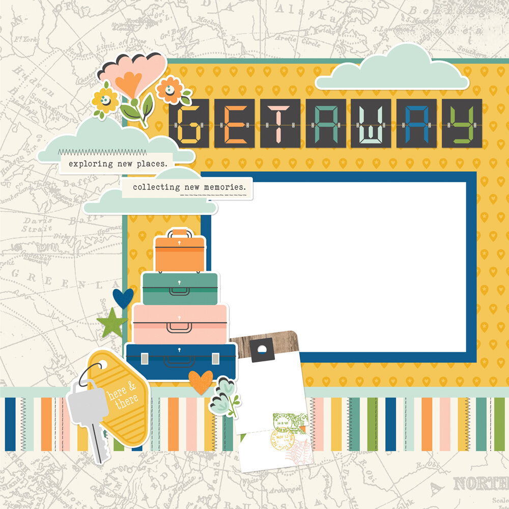 Simple Stories Happy Travels Simple Pages Kit (24428) Simple Stories Happy Travels Simple Pages Kit (24428)