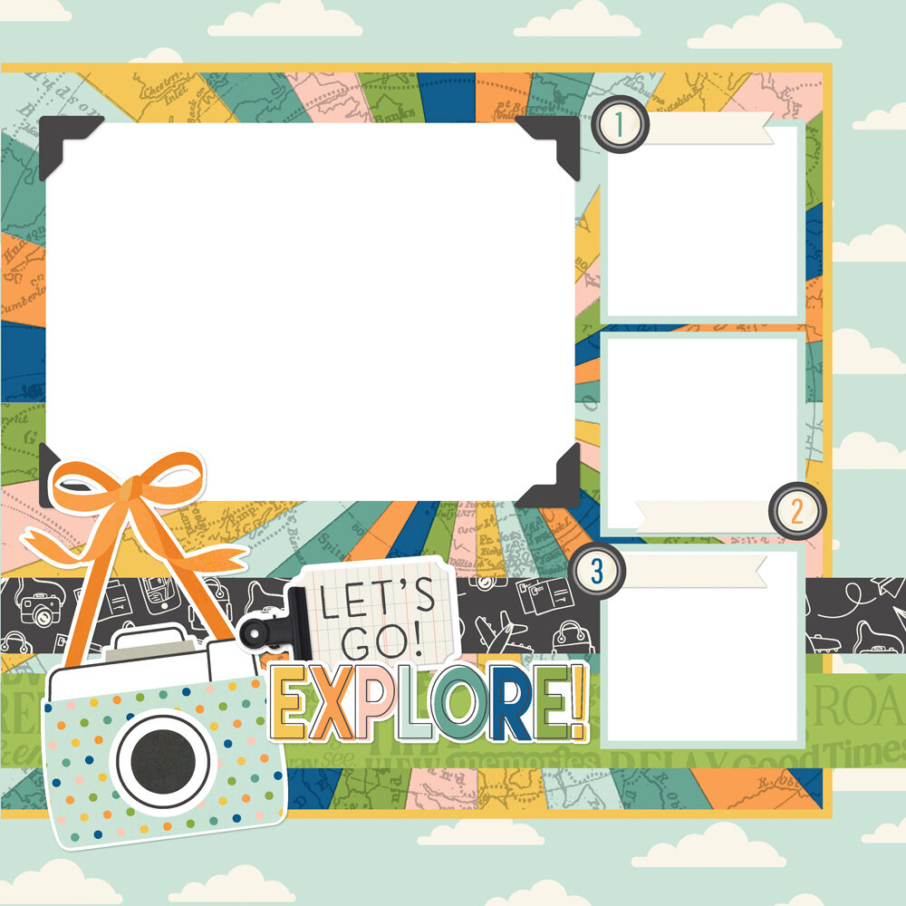 Simple Stories Happy Travels Simple Pages Kit (24428) Simple Stories Happy Travels Simple Pages Kit (24428)