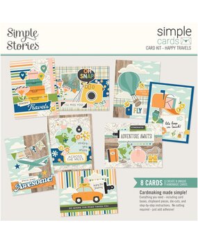 Simple Stories Happy Travels Simple Cards Kit (24427) Simple Stories Happy Travels Simple Cards Kit (24427)