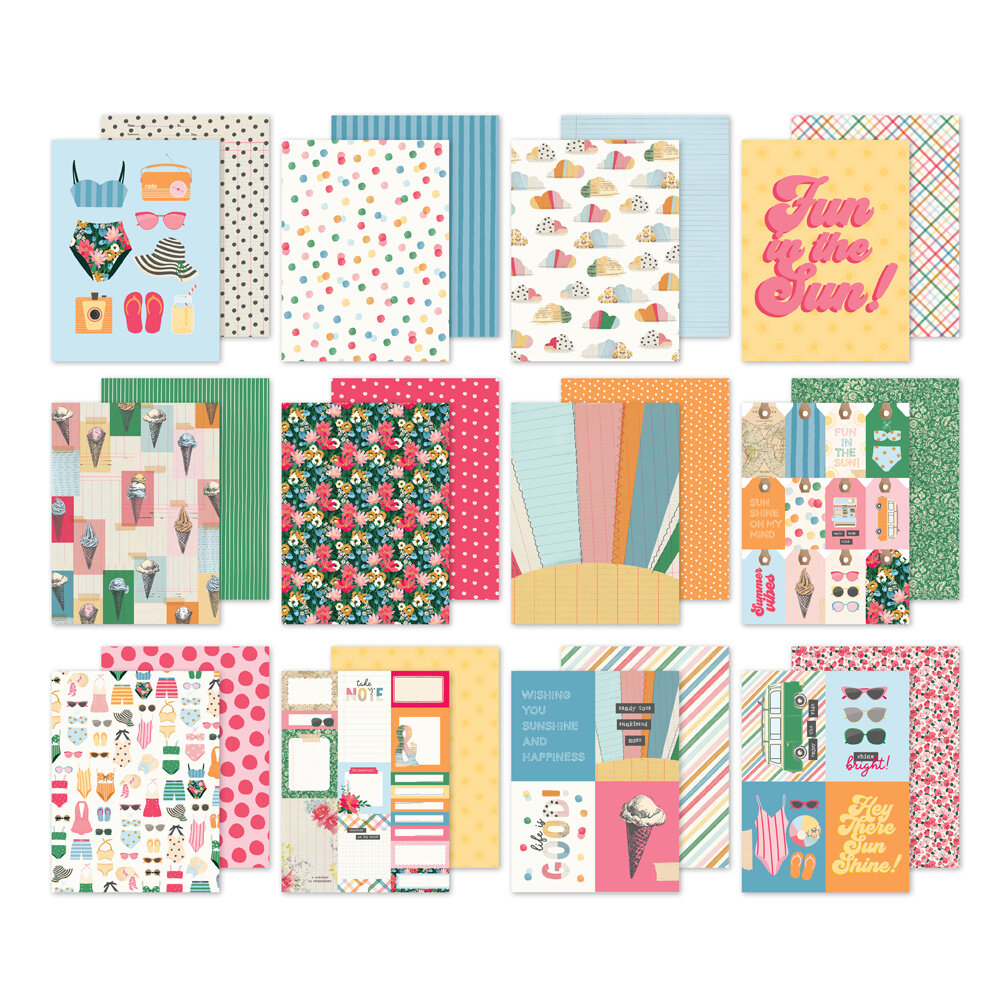 Simple Stories Sunny Days 6x8 Inch Paper Pad (24515) Simple Stories Sunny Days 6x8 Inch Paper Pad (24515)