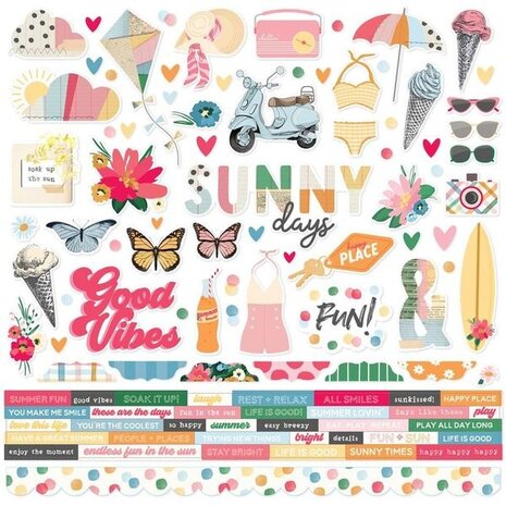 Simple Stories Sunny Days Cardstock Stickers (24502)