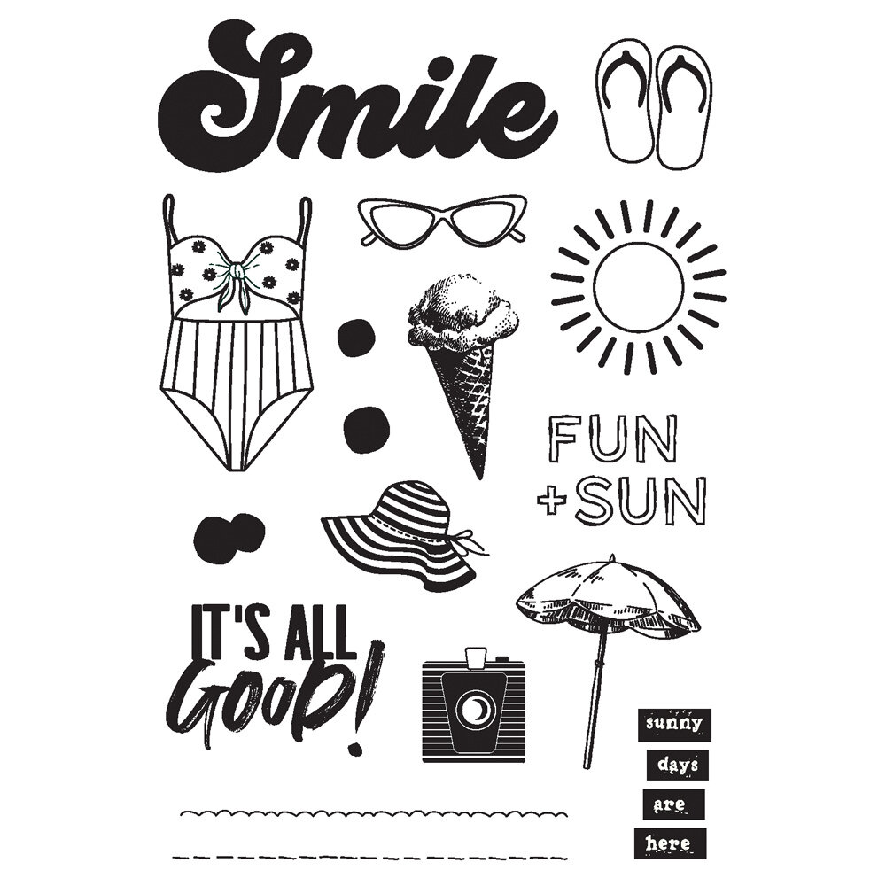 Simple Stories Sunny Days Stamps (24516) Simple Stories Sunny Days Stamps (24516)