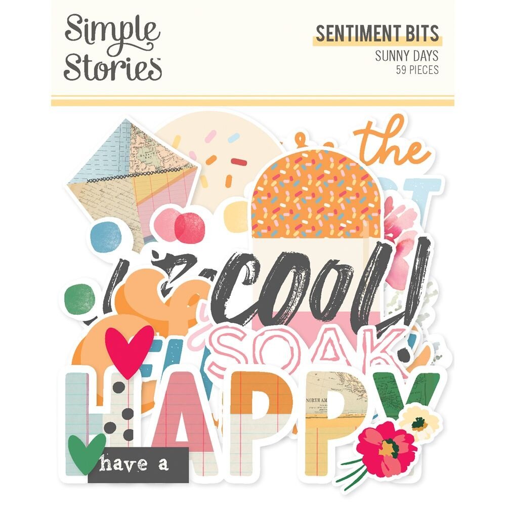 Simple Stories Sunny Days Sentiment Bits (24521)