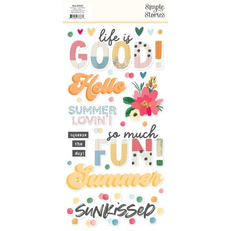 Simple Stories Sunny Days Foam Stickers (24523)