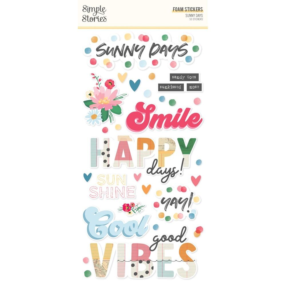 Simple Stories Sunny Days Foam Stickers (24523)