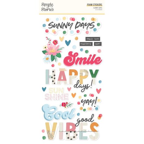 Simple Stories Sunny Days Foam Stickers (24523)