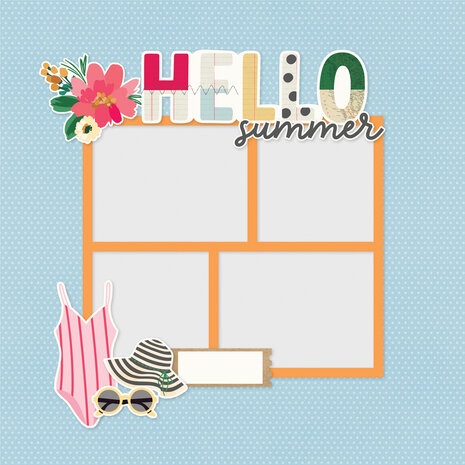 Simple Stories Sunny Days Simple Pages Pieces (24526) Simple Stories Sunny Days Simple Pages Pieces (24526)