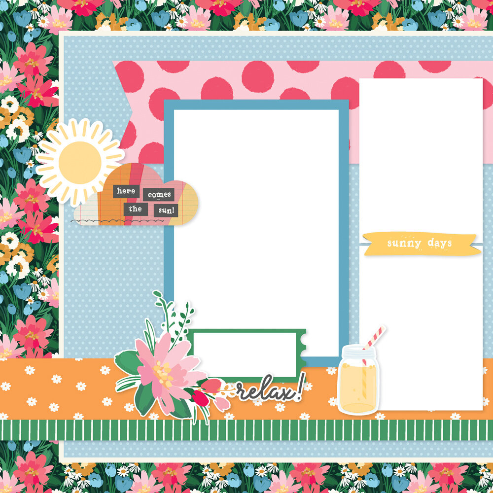 Simple Stories Sunny Days Simple Pages Kit (24528) Simple Stories Sunny Days Simple Pages Kit (24528)