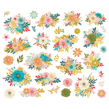 Simple Stories Book Fair Floral Bits (24620) Simple Stories Book Fair Floral Bits (24620)