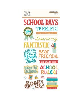 Simple Stories Book Fair Foam Stickers (24622) Simple Stories Book Fair Foam Stickers (24622)