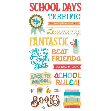 Simple Stories Book Fair Foam Stickers (24622) Simple Stories Book Fair Foam Stickers (24622)