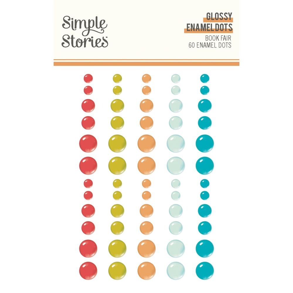Simple Stories Book Fair Glossy Enamel Dots (24624) Simple Stories Book Fair Glossy Enamel Dots (24624)