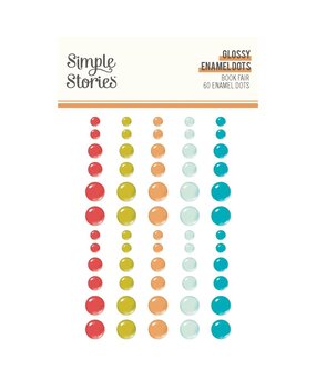 Simple Stories Book Fair Glossy Enamel Dots (24624) Simple Stories Book Fair Glossy Enamel Dots (24624)