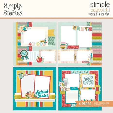 Simple Stories Book Fair Simple Pages Kit (24627) Simple Stories Book Fair Simple Pages Kit (24627)