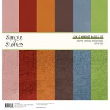 Simple Stories Simple Vintage Woodlands 12x12 Inch Vintage Basics Kit (24715)