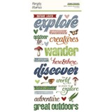 Simple Stories Simple Vintage Woodlands Foam Stickers (24729)