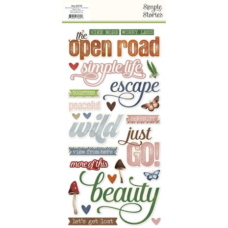 Simple Stories Simple Vintage Woodlands Foam Stickers (24729) Simple Stories Simple Vintage Woodlands Foam Stickers (24729)