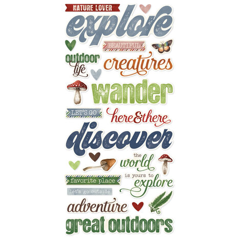 Simple Stories Simple Vintage Woodlands Foam Stickers (24729) Simple Stories Simple Vintage Woodlands Foam Stickers (24729)