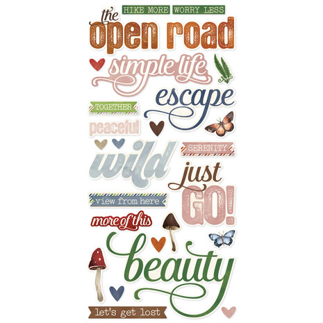 Simple Stories Simple Vintage Woodlands Foam Stickers (24729) Simple Stories Simple Vintage Woodlands Foam Stickers (24729)