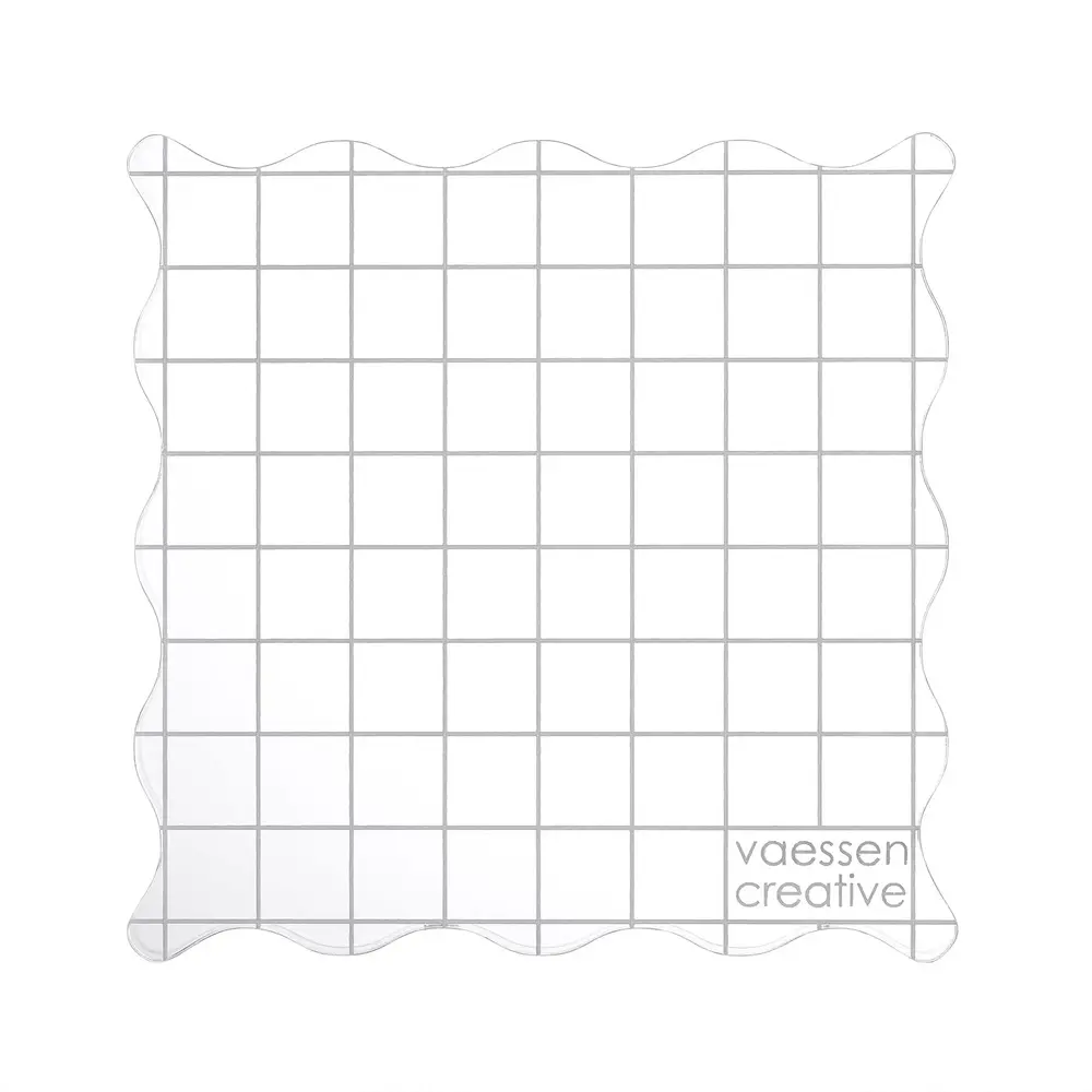 Vaessen Creative Acrylblok Raster 9x9 cm (1009-023)
