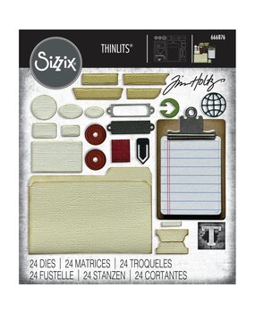 Sizzix Thinlits Die Set Vault Noteworthy (666876) Sizzix Thinlits Die Set Vault Noteworthy (666876)