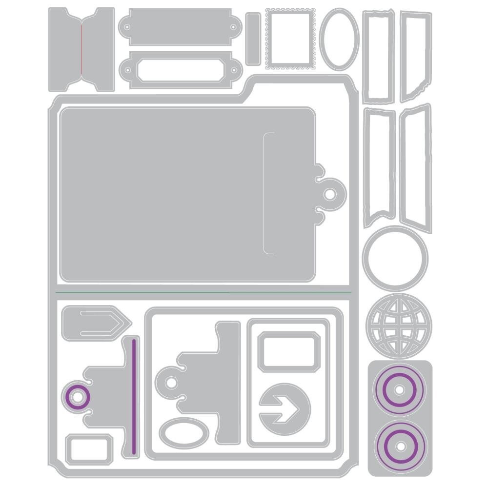 Sizzix Thinlits Die Set Vault Noteworthy (666876) Sizzix Thinlits Die Set Vault Noteworthy (666876)