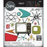 Sizzix Thinlits Die Set Vault Atomic Retro (666875)