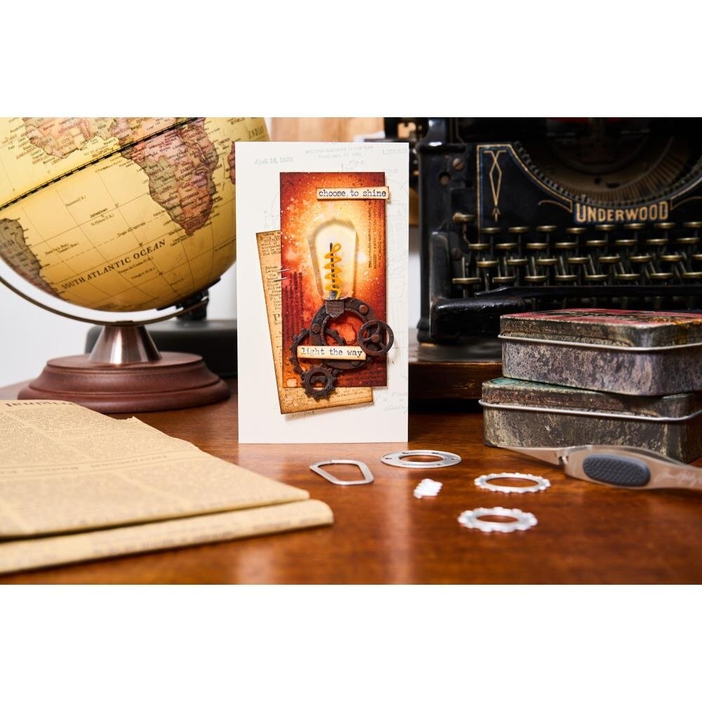 Sizzix Thinlits Die Set Vault Industrial (666874) Sizzix Thinlits Die Set Vault Industrial (666874)