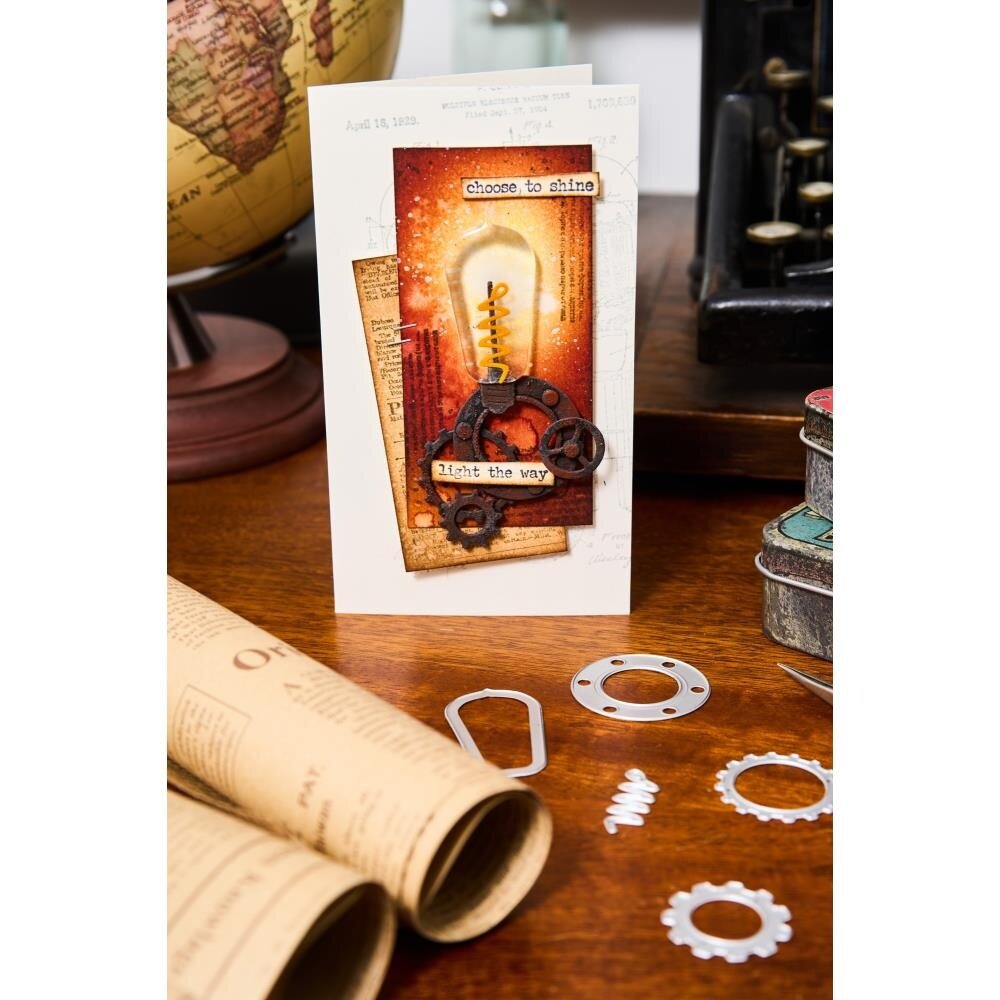 Sizzix Thinlits Die Set Vault Industrial (666874) Sizzix Thinlits Die Set Vault Industrial (666874)